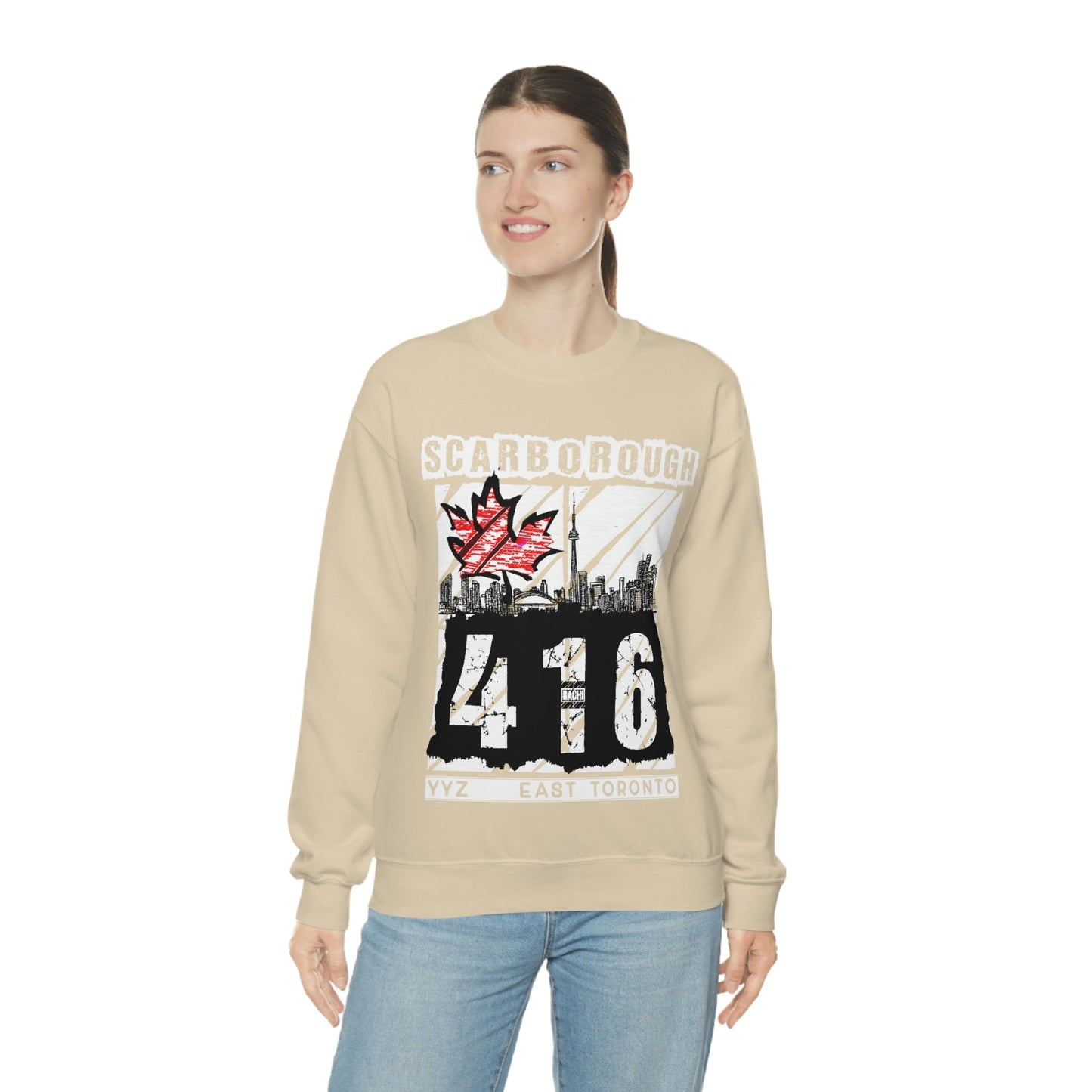 Unisex Sweatshirt Scarborough 416 Toronto Printify