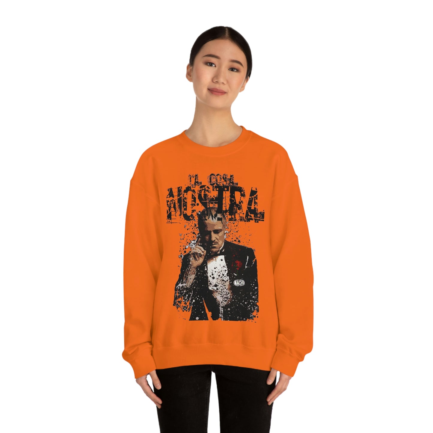 Heavyweight Vintage Sweatshirt - Mafia Cinema Graphic Streetwear (Bachi)
