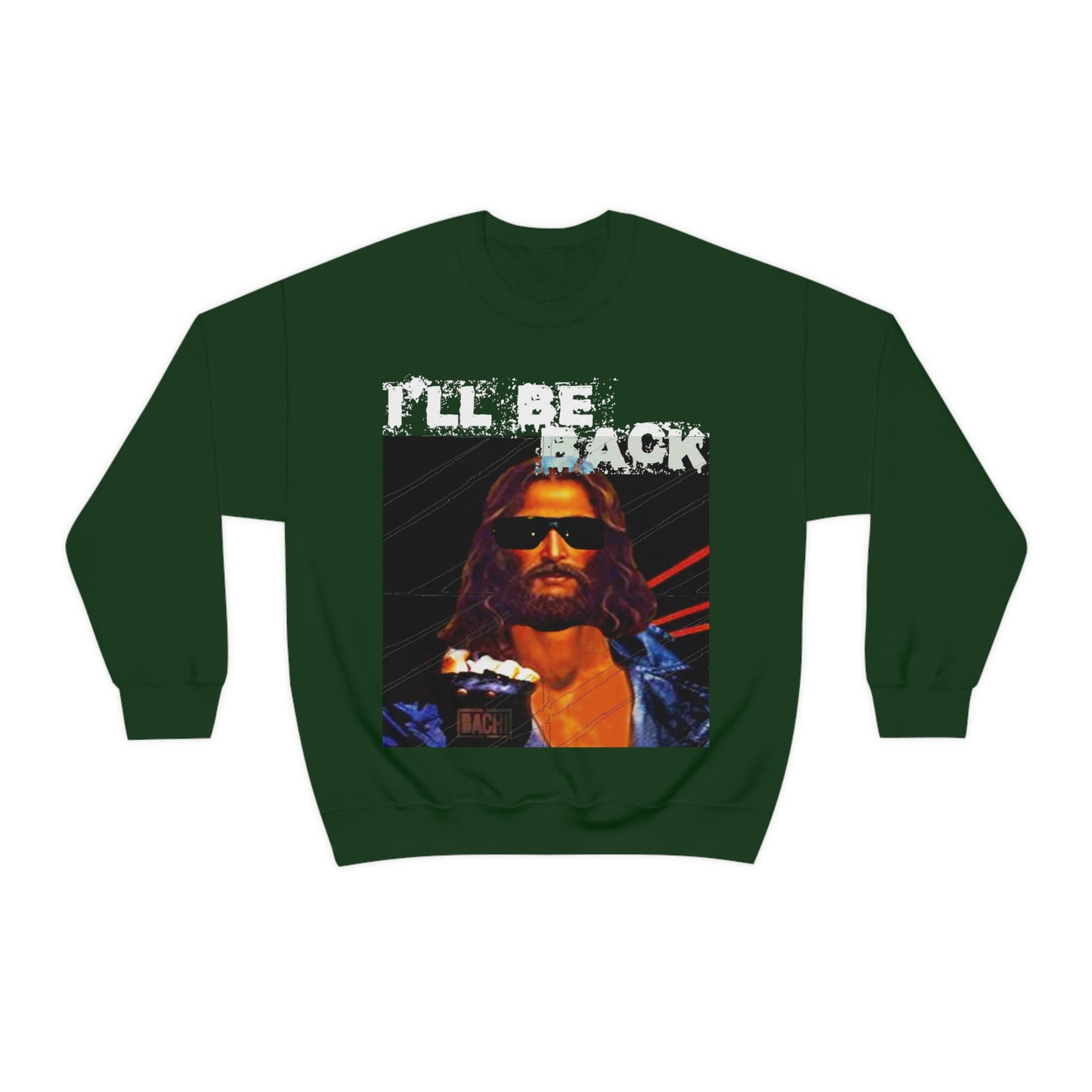 Oversized Graphic Sweatshirt - 80s Sci-Fi Cinema Parody Streetwear (Bachi)