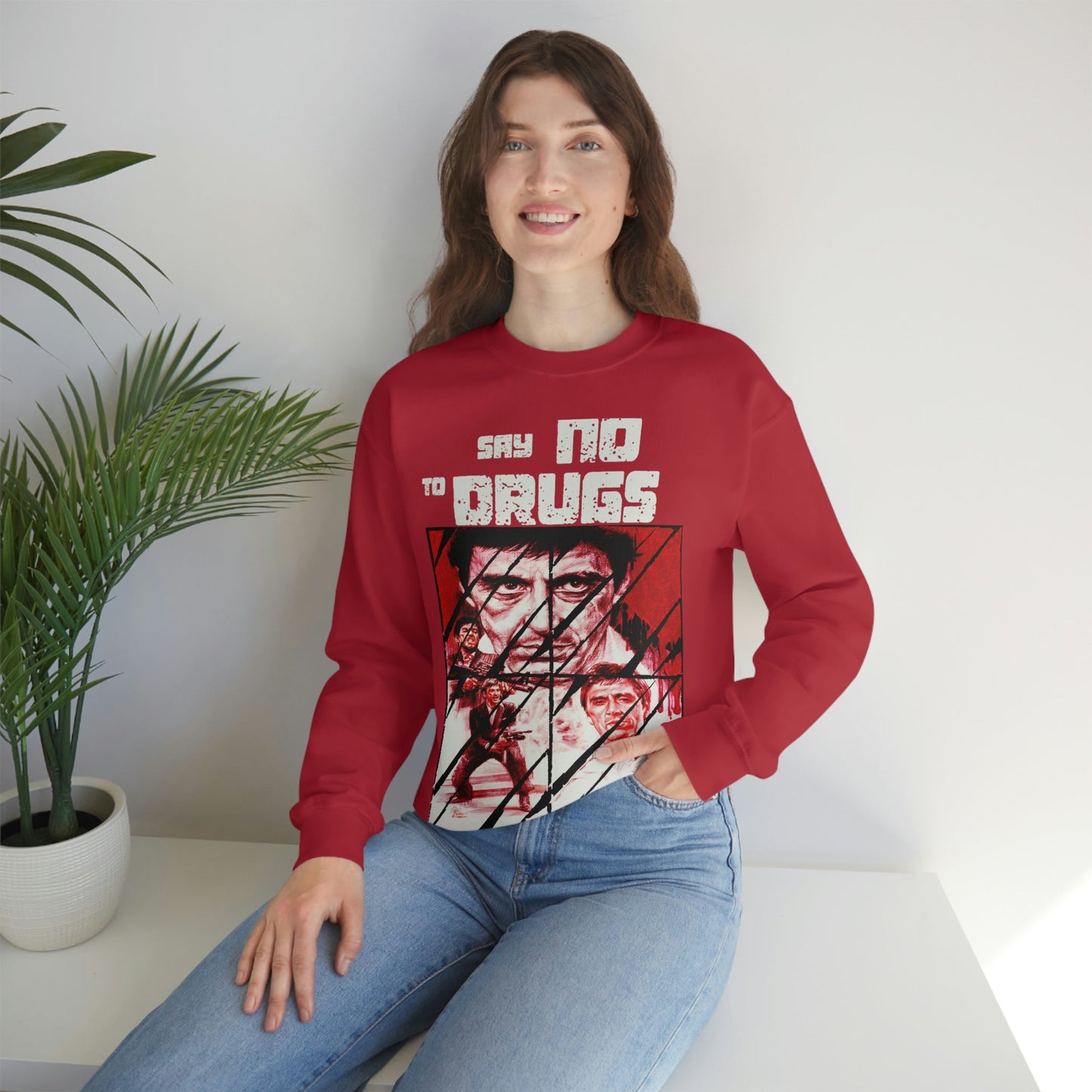 Unisex Sweater Scarface faces Printify