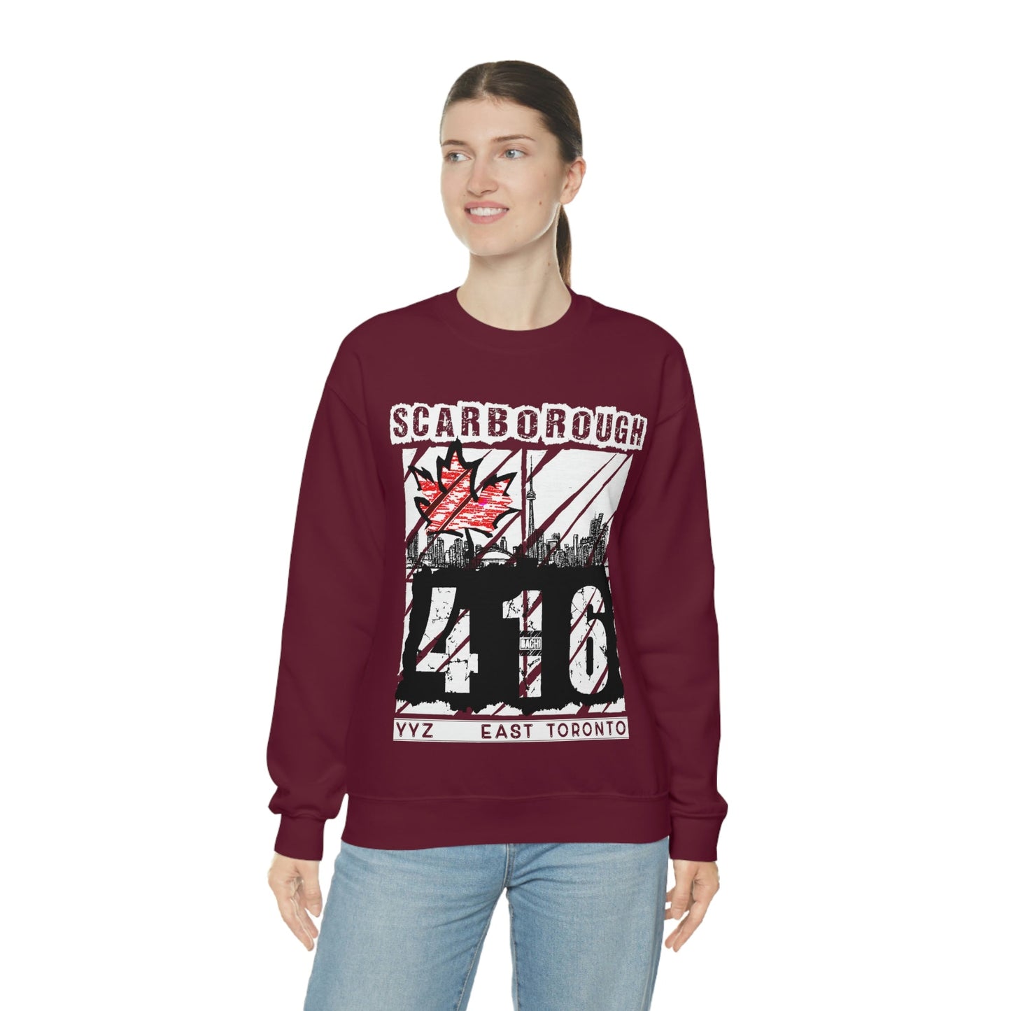 Unisex Sweatshirt Scarborough 416 Toronto Printify