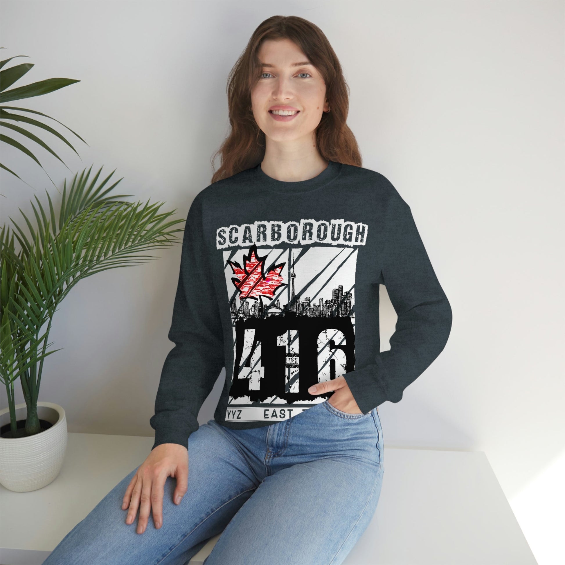 Unisex Sweatshirt Scarborough 416 Toronto Printify
