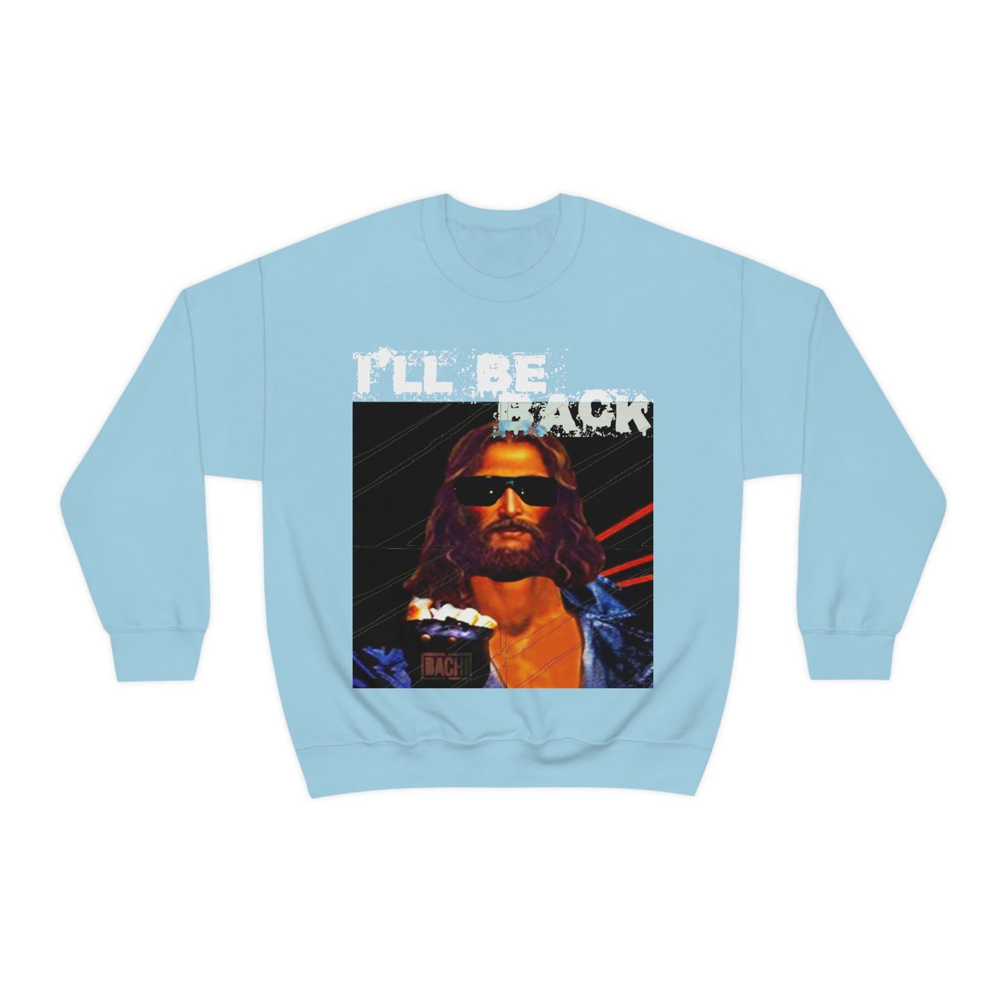 Oversized Graphic Sweatshirt - 80s Sci-Fi Cinema Parody Streetwear (Bachi)