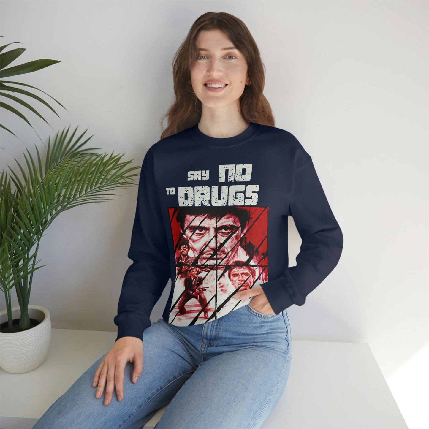 Unisex Sweater Scarface faces Printify