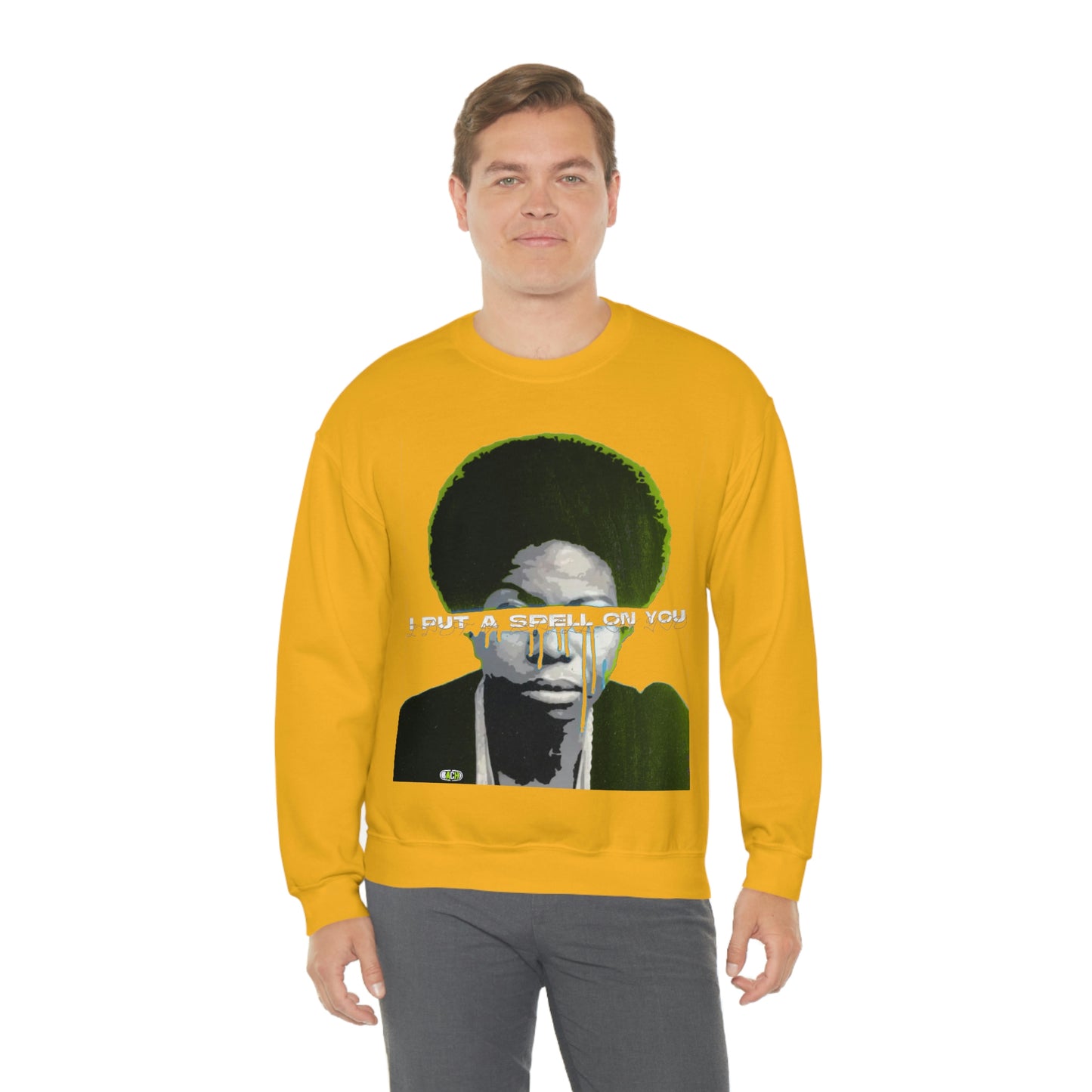 Vintage Soul Music Graphic Sweatshirt - Female Jazz Portrait Print (Bachi)