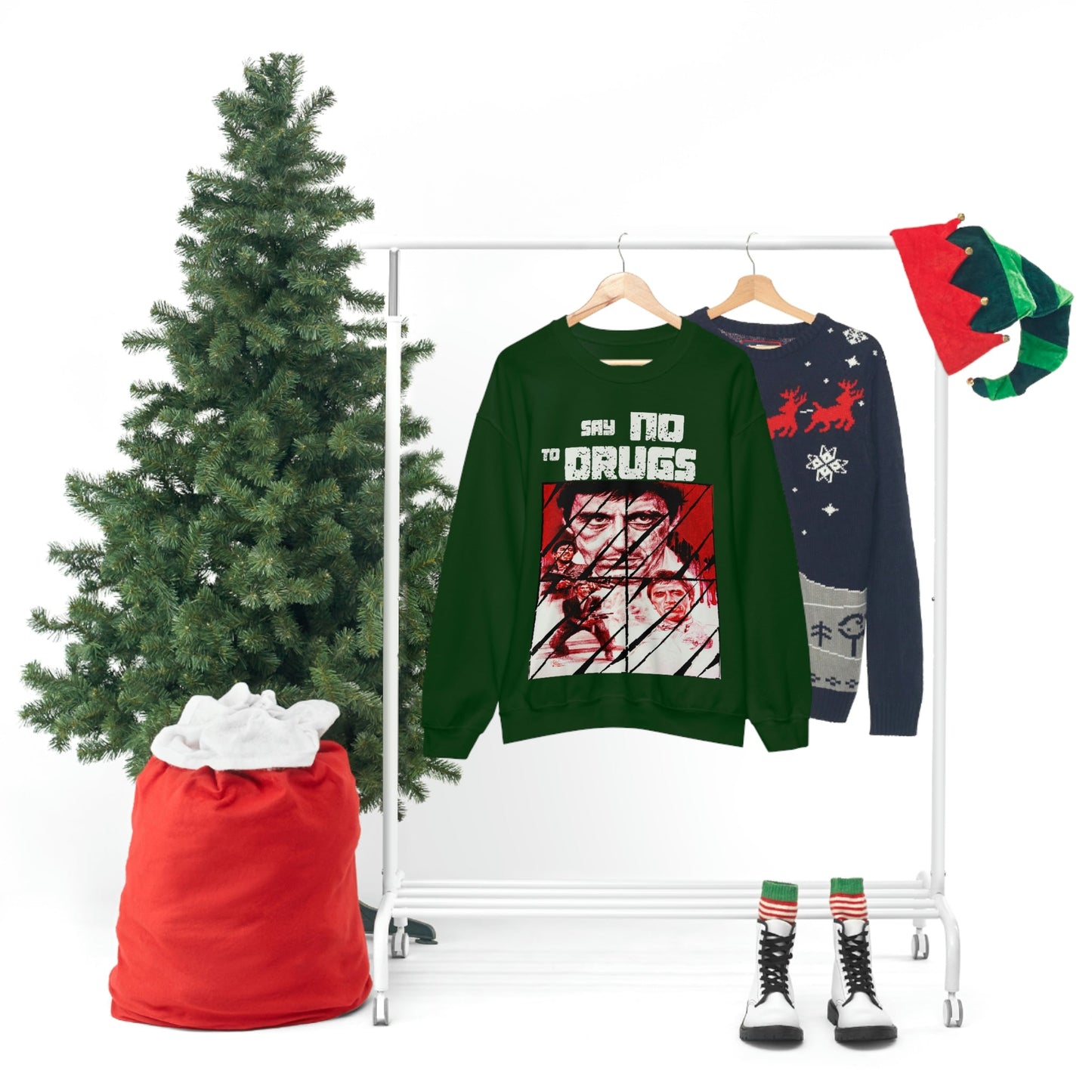 Unisex Sweater Scarface faces Printify