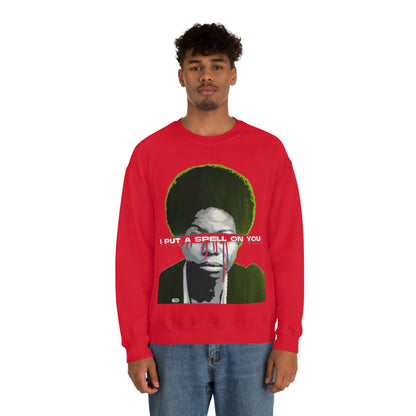 Vintage Soul Music Graphic Sweatshirt - Female Jazz Portrait Print (Bachi)