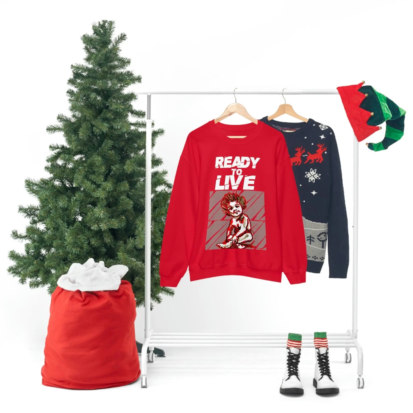 Unisex Sweater Ready to Live Printify