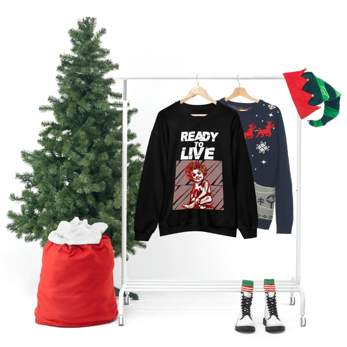 Unisex Sweater Ready to Live Printify