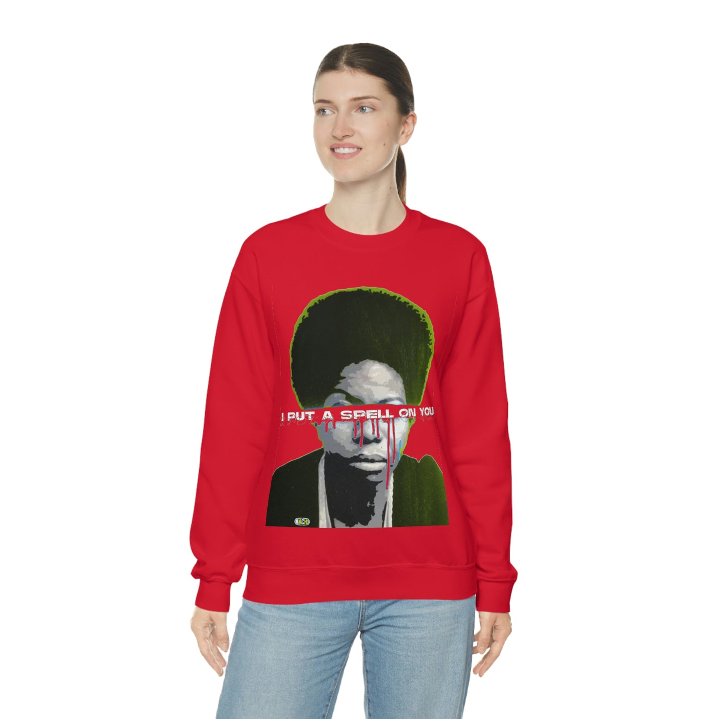 Vintage Soul Music Graphic Sweatshirt - Female Jazz Portrait Print (Bachi)
