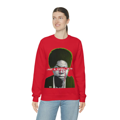 Vintage Soul Music Graphic Sweatshirt - Female Jazz Portrait Print (Bachi)