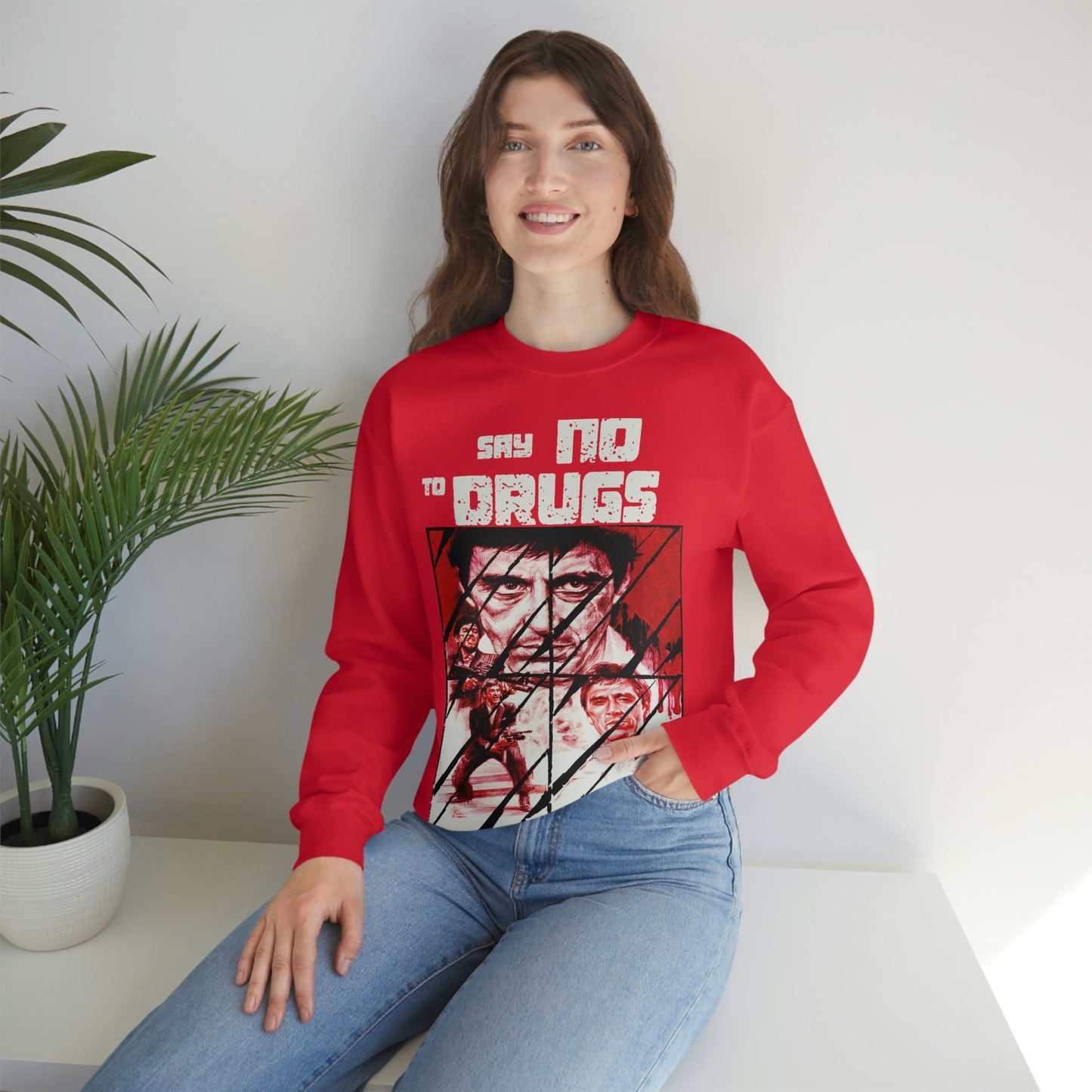 Unisex Sweater Scarface faces Printify