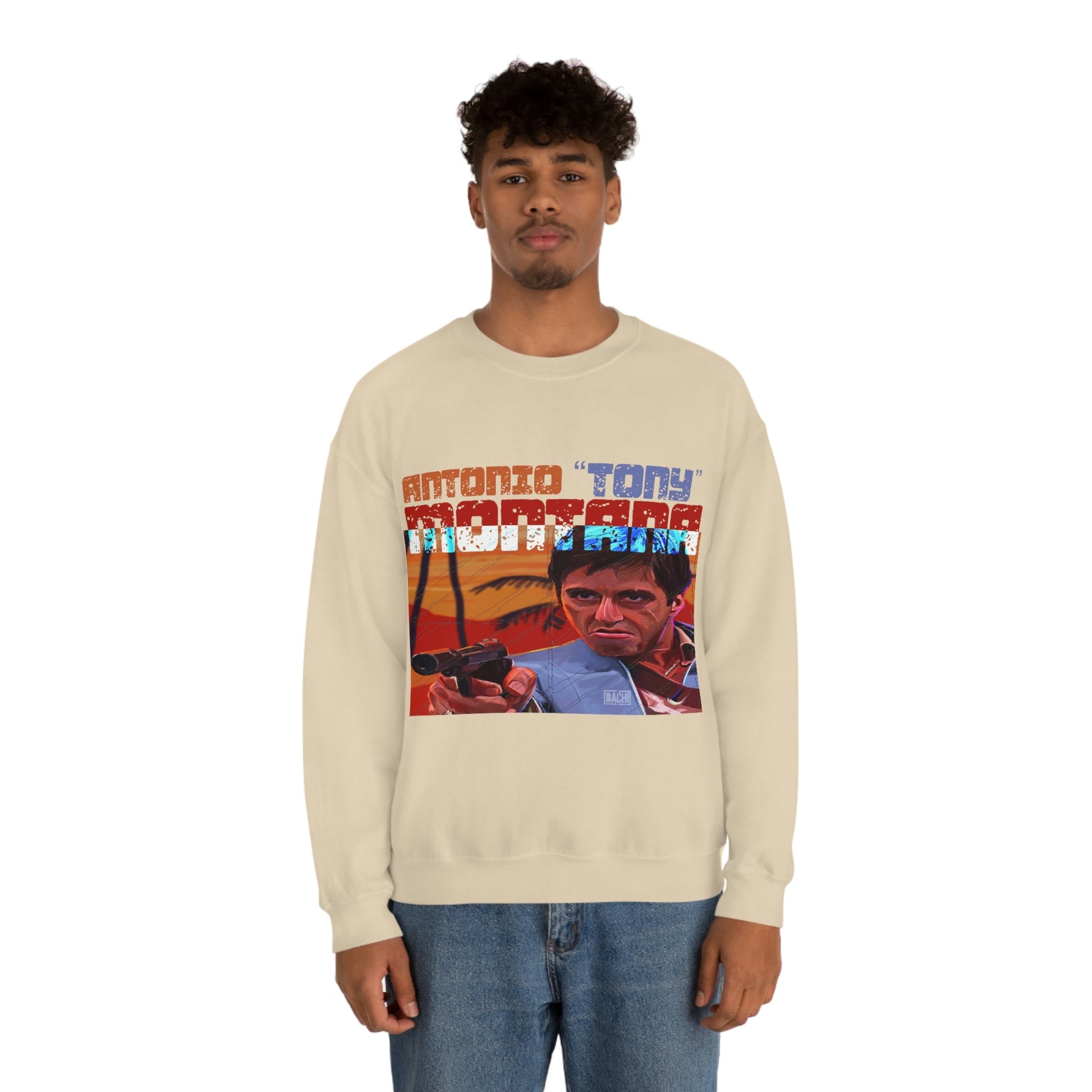 Unisex Sweatshirt Antonio Tony Montana Scarface Printify