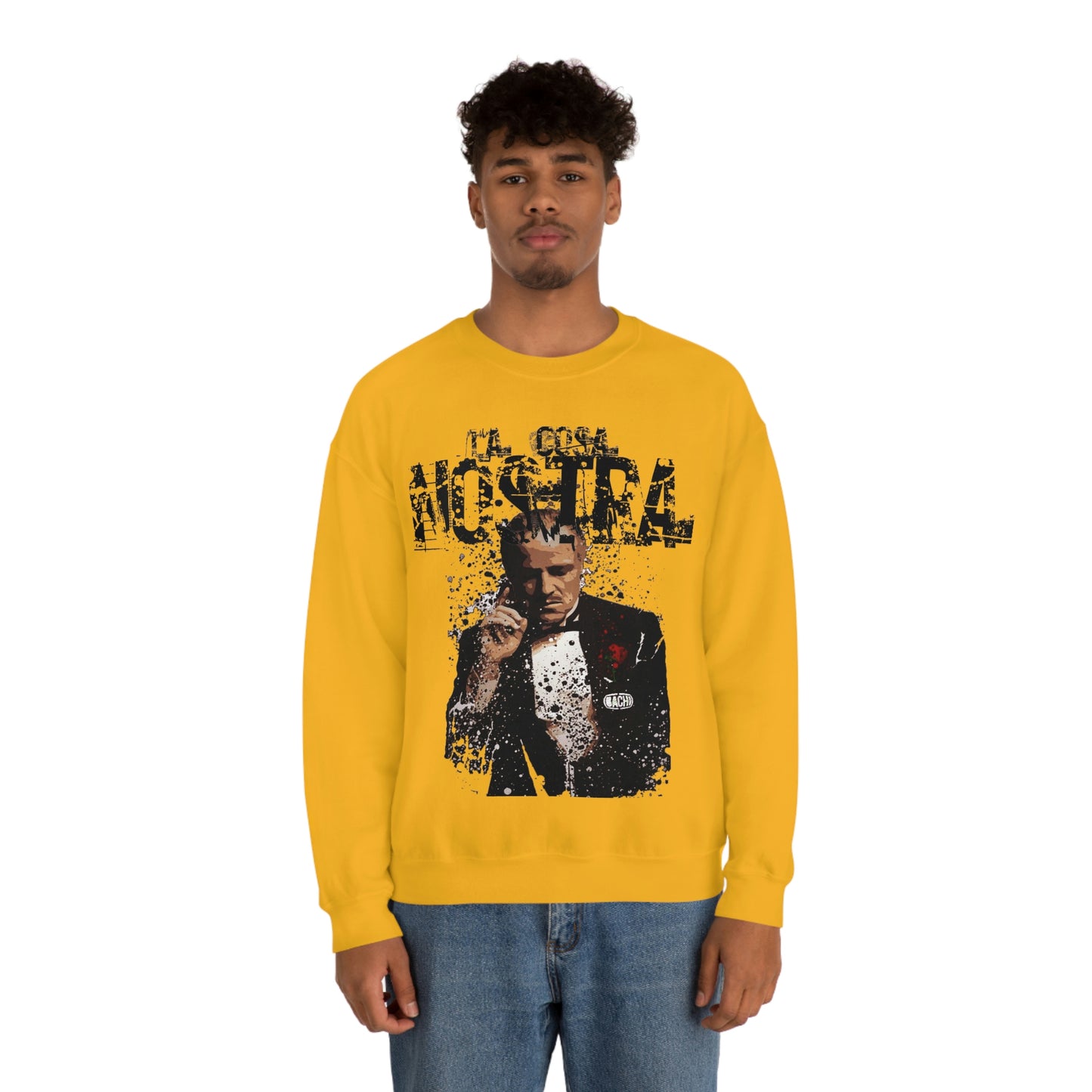 Heavyweight Vintage Sweatshirt - Mafia Cinema Graphic Streetwear (Bachi)