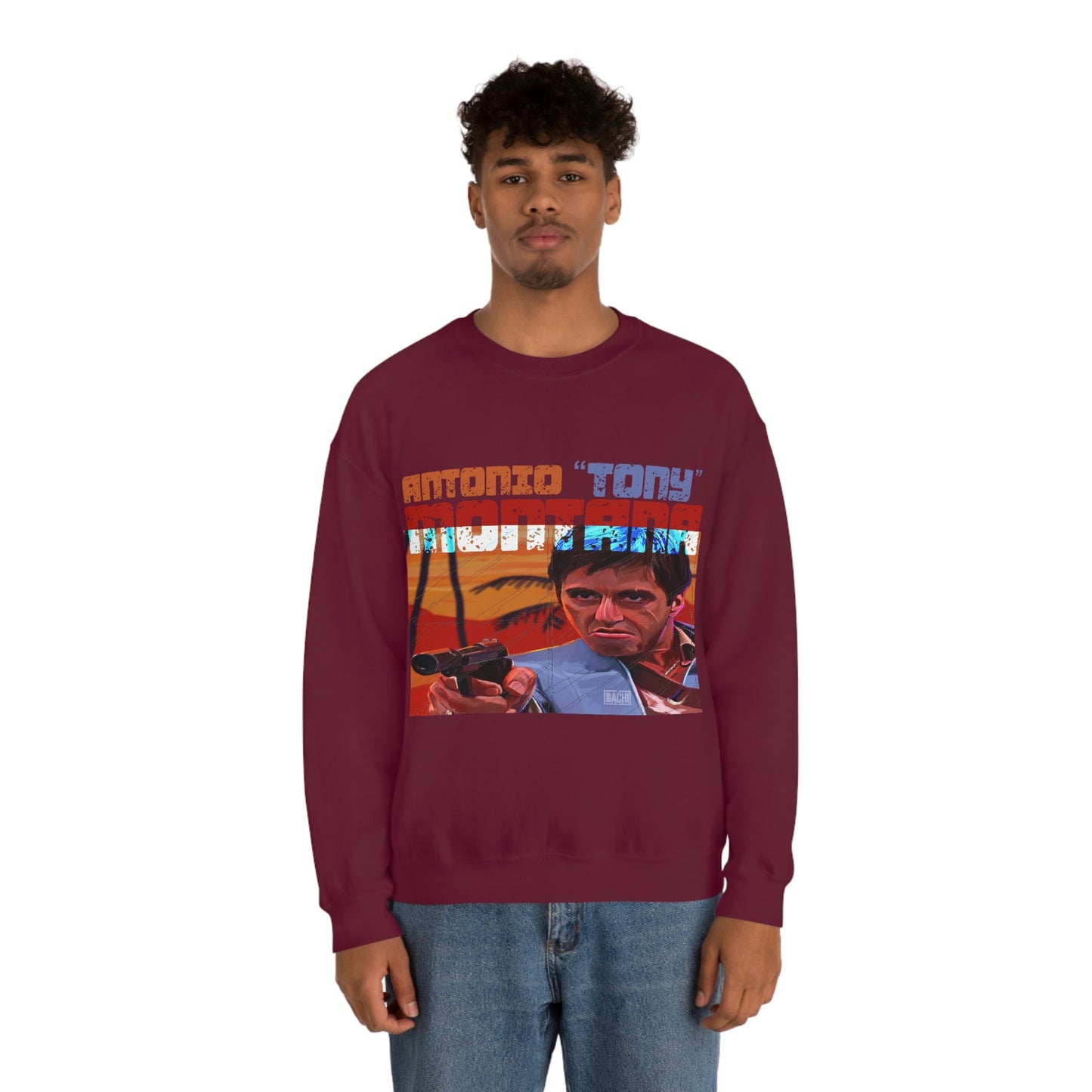 Unisex Sweatshirt Antonio Tony Montana Scarface Printify