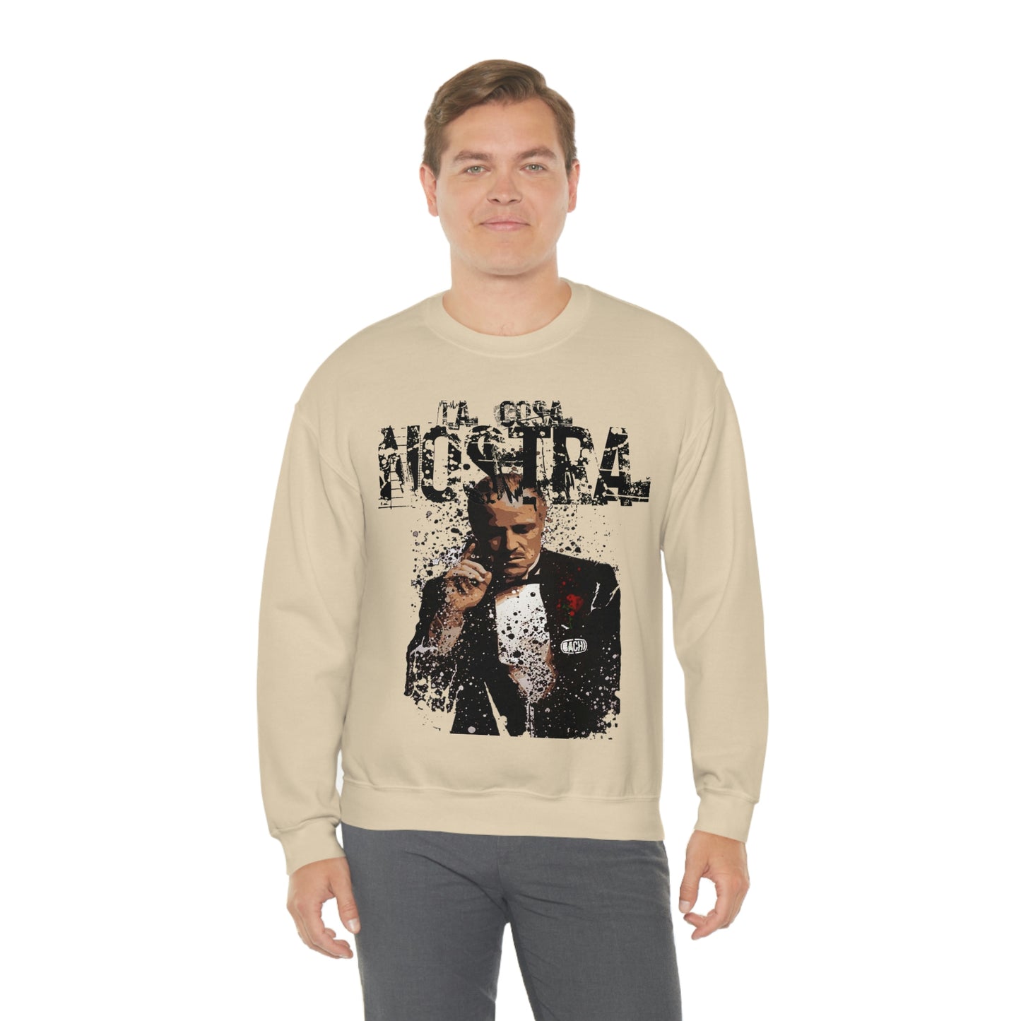 Heavyweight Vintage Sweatshirt - Mafia Cinema Graphic Streetwear (Bachi)