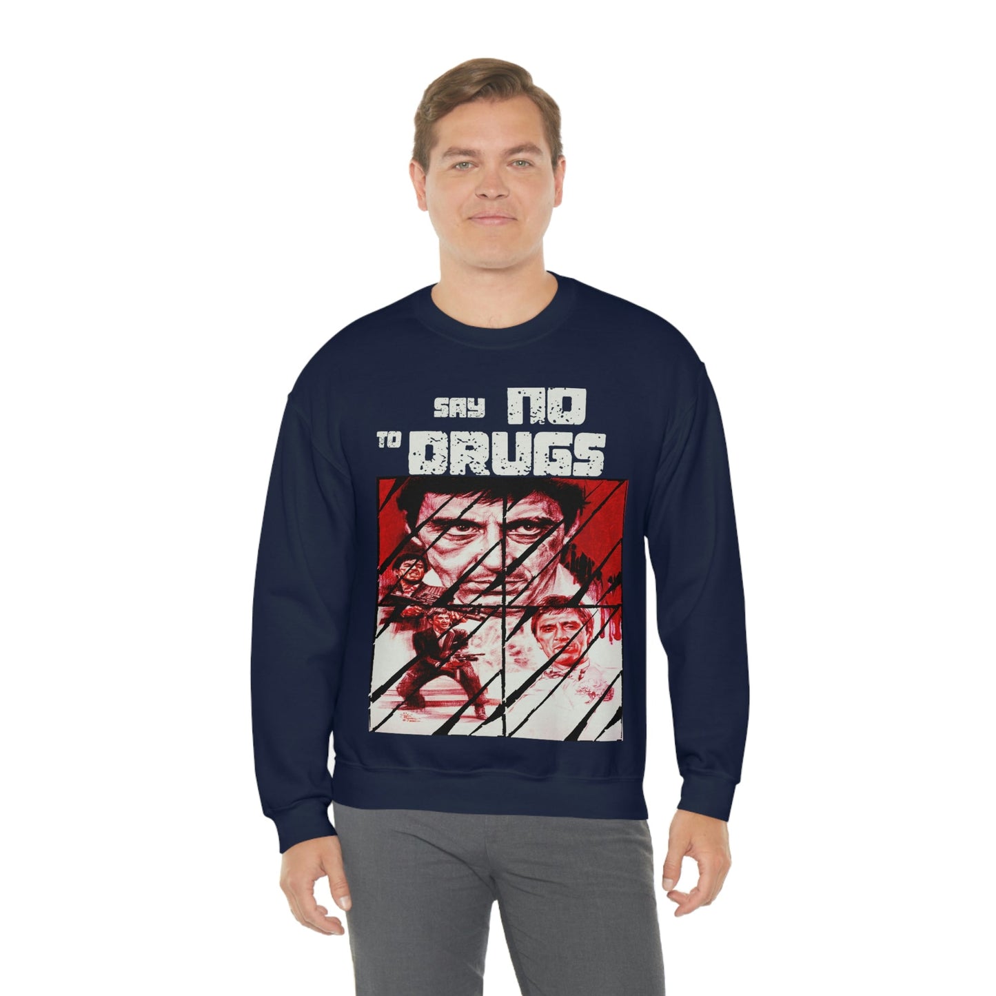 Unisex Sweater Scarface faces Printify