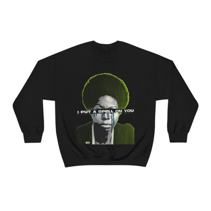 Vintage Soul Music Graphic Sweatshirt - Female Jazz Portrait Print (Bachi)