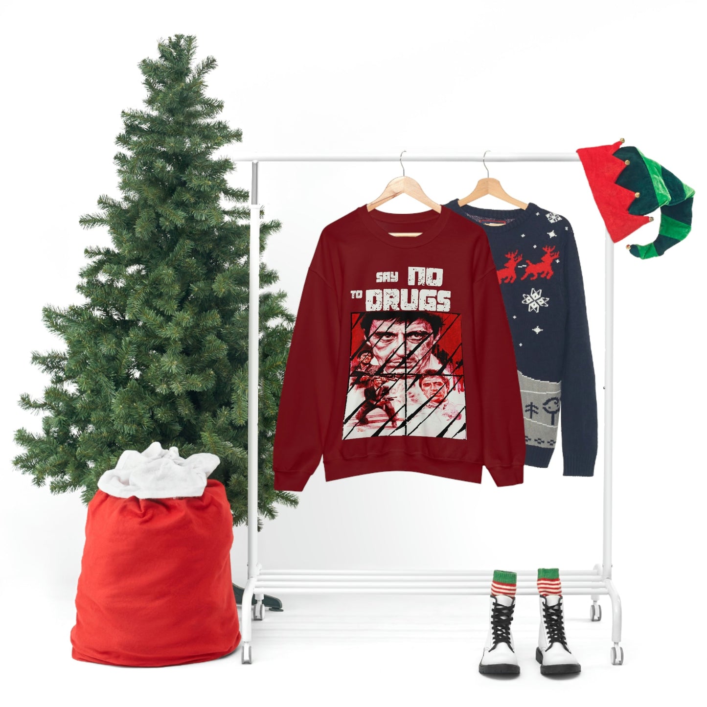 Unisex Sweater Scarface faces Printify