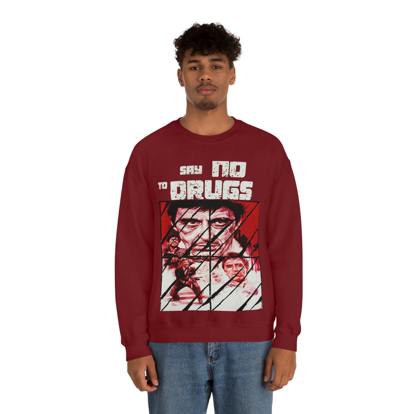 Unisex Sweater Scarface faces Printify
