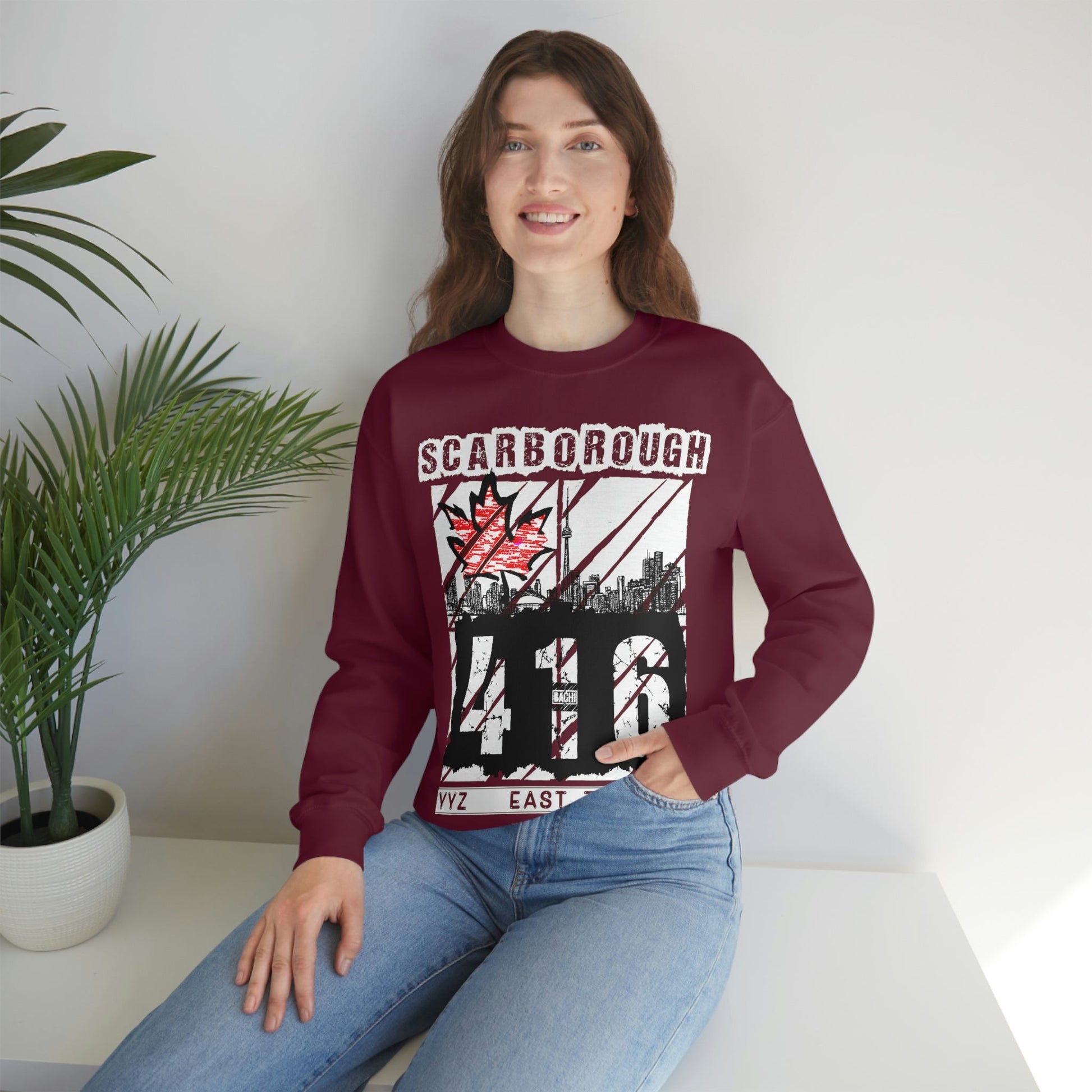 Unisex Sweatshirt Scarborough 416 Toronto Printify