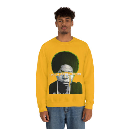 Vintage Soul Music Graphic Sweatshirt - Female Jazz Portrait Print (Bachi)