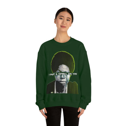 Vintage Soul Music Graphic Sweatshirt - Female Jazz Portrait Print (Bachi)