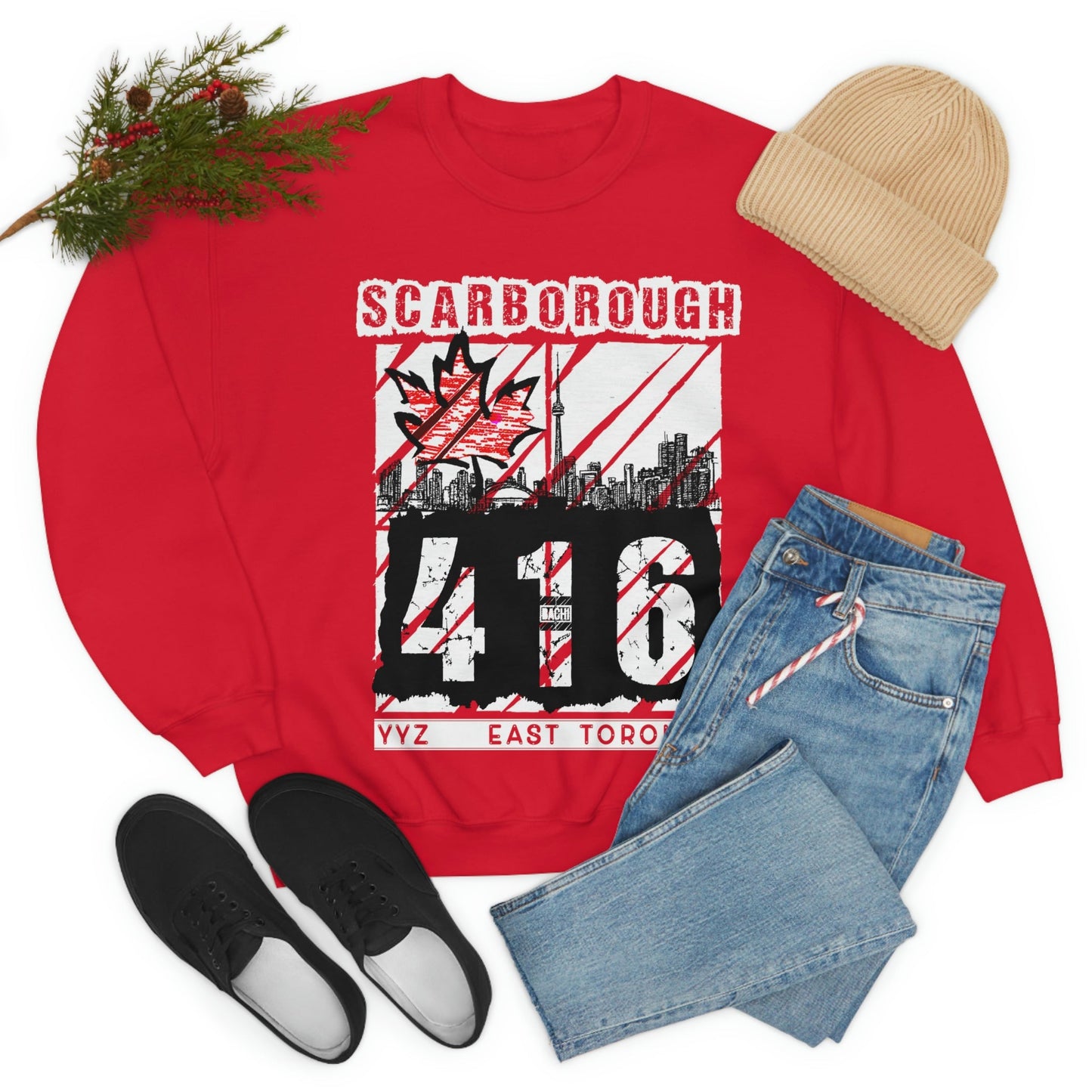 Unisex Sweatshirt Scarborough 416 Toronto Printify