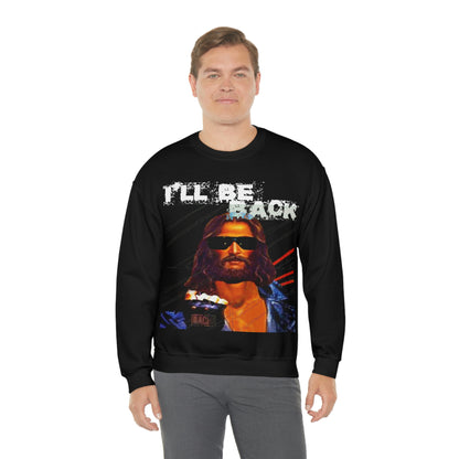 Oversized Graphic Sweatshirt - 80s Sci-Fi Cinema Parody Streetwear (Bachi)