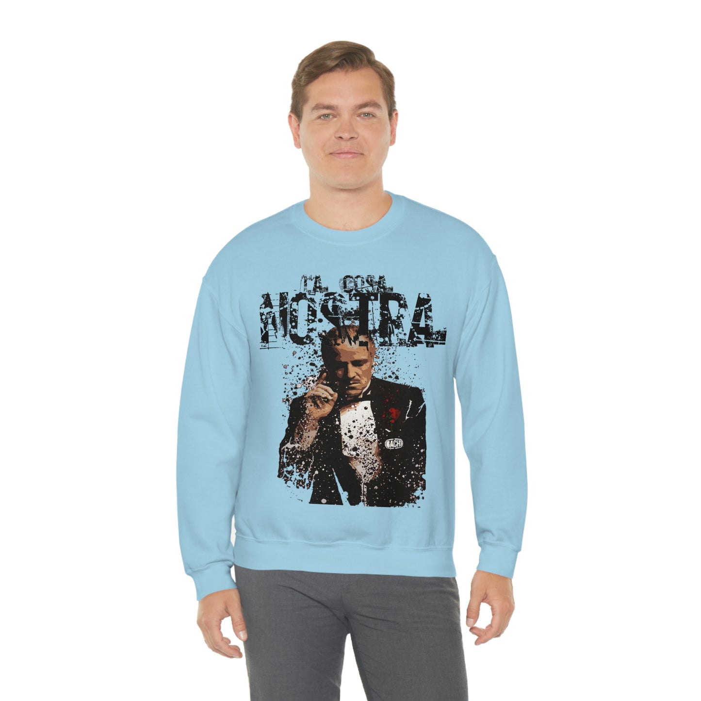 Heavyweight Vintage Sweatshirt - Mafia Cinema Graphic Streetwear (Bachi)