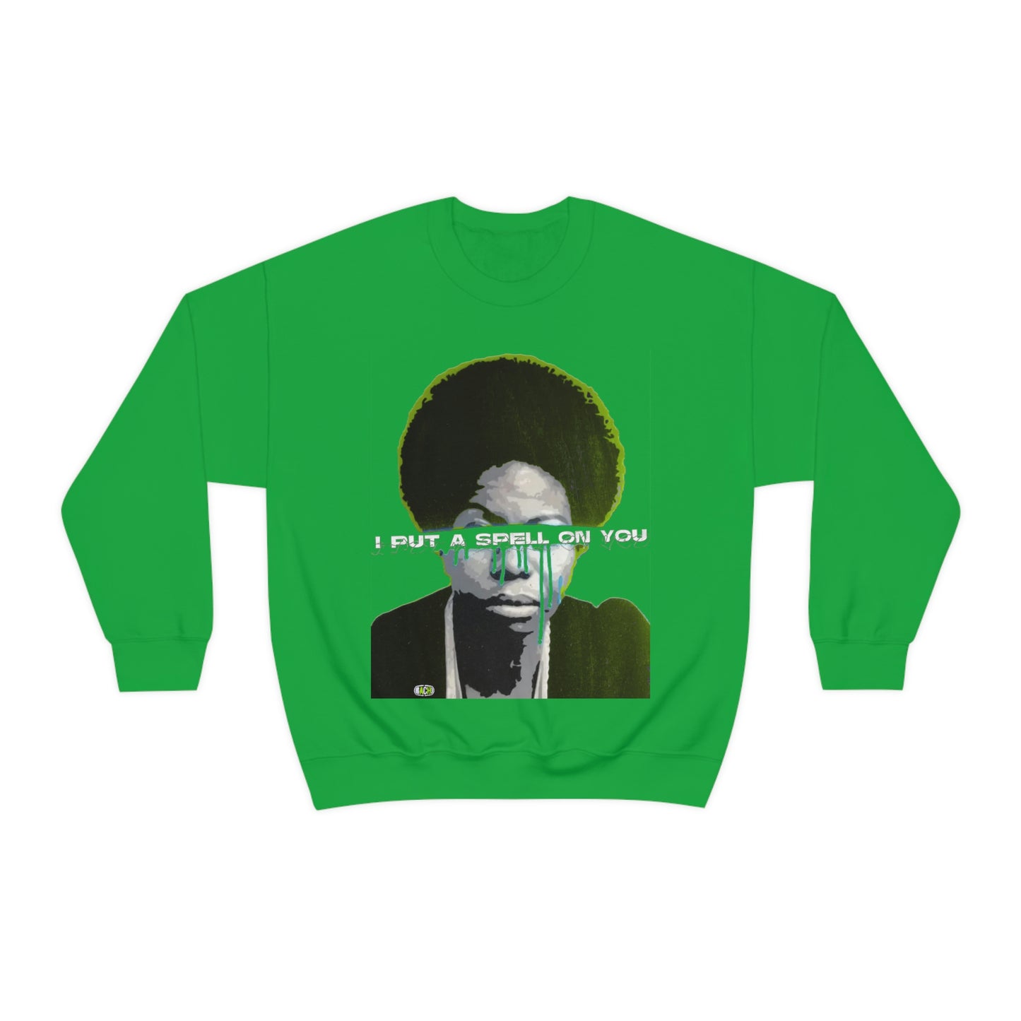 Vintage Soul Music Graphic Sweatshirt - Female Jazz Portrait Print (Bachi)