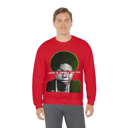 Vintage Soul Music Graphic Sweatshirt - Female Jazz Portrait Print (Bachi)