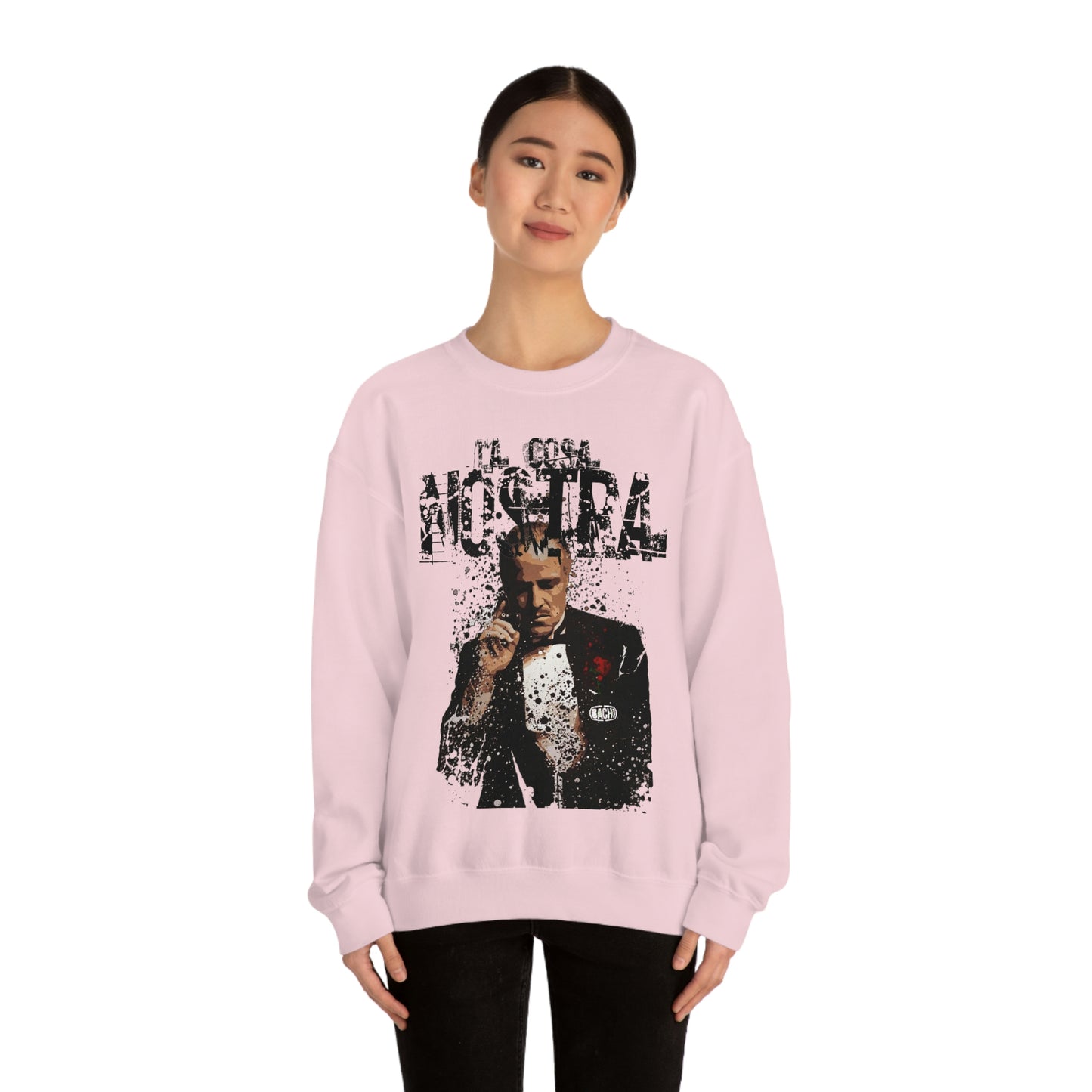 Heavyweight Vintage Sweatshirt - Mafia Cinema Graphic Streetwear (Bachi)