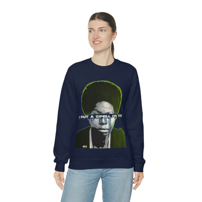 Vintage Soul Music Graphic Sweatshirt - Female Jazz Portrait Print (Bachi)