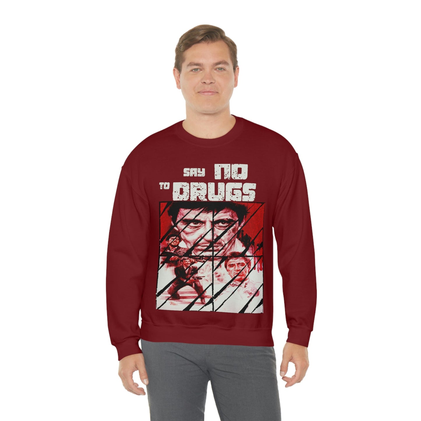 Unisex Sweater Scarface faces Printify