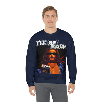 Oversized Graphic Sweatshirt - 80s Sci-Fi Cinema Parody Streetwear (Bachi)