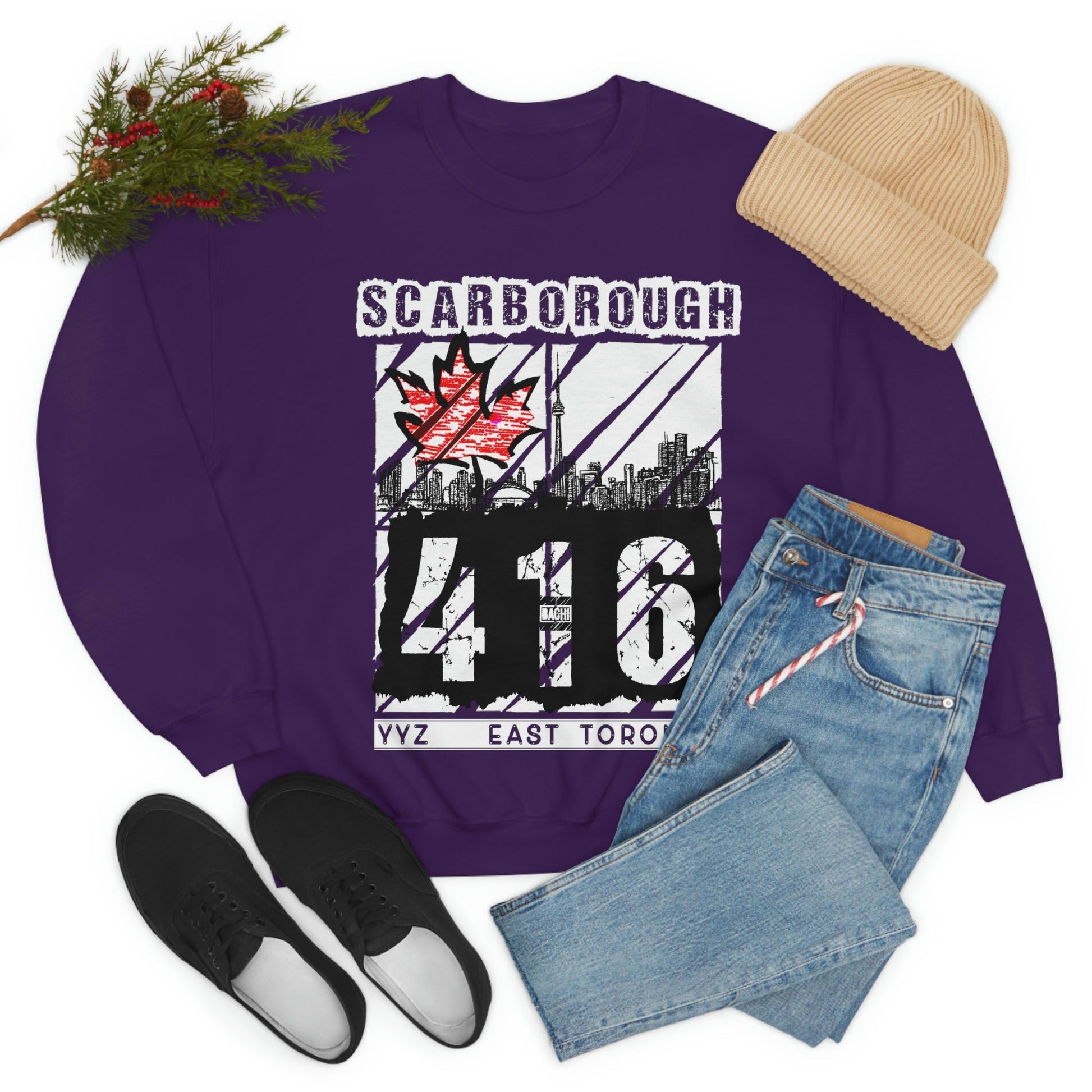Unisex Sweatshirt Scarborough 416 Toronto Printify