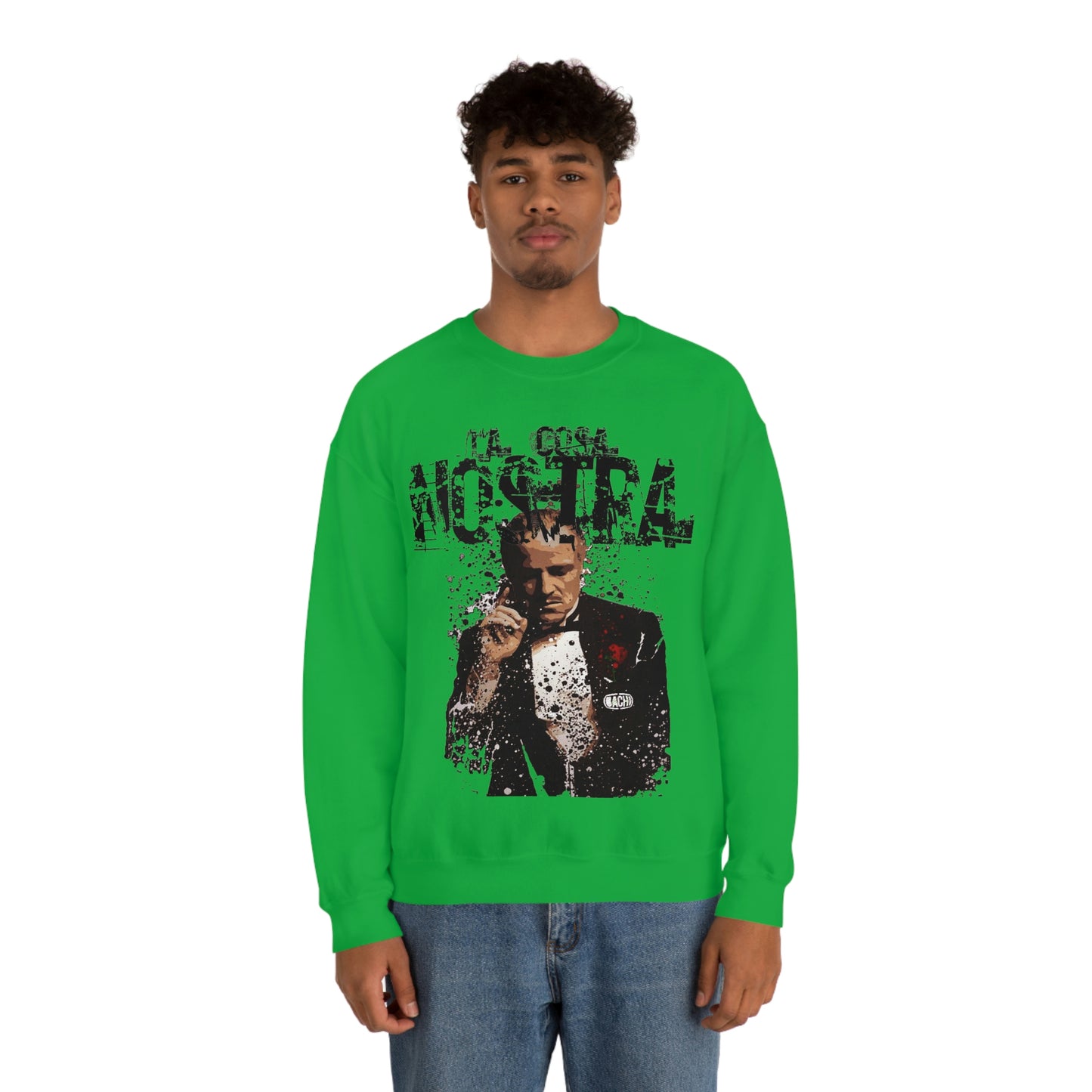 Heavyweight Vintage Sweatshirt - Mafia Cinema Graphic Streetwear (Bachi)