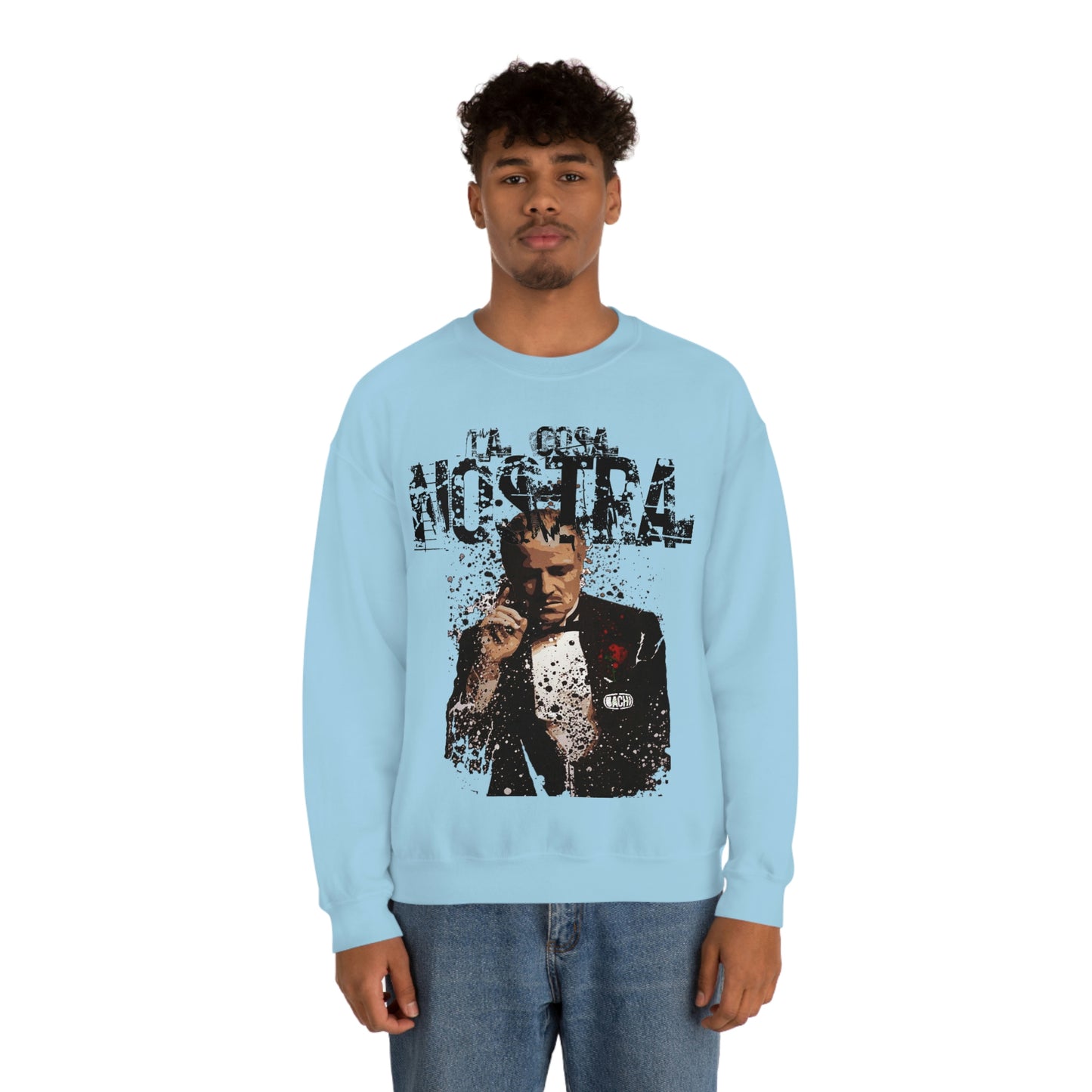 Heavyweight Vintage Sweatshirt - Mafia Cinema Graphic Streetwear (Bachi)