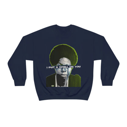 Vintage Soul Music Graphic Sweatshirt - Female Jazz Portrait Print (Bachi)