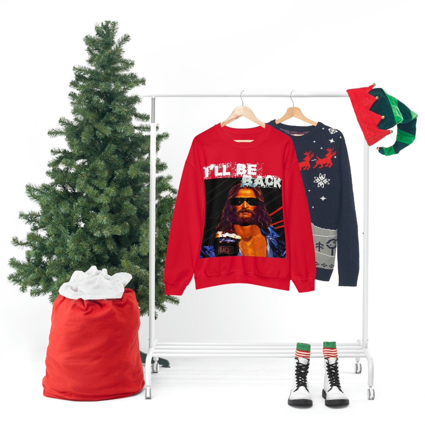 Oversized Graphic Sweatshirt - 80s Sci-Fi Cinema Parody Streetwear (Bachi)