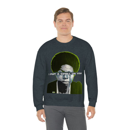 Vintage Soul Music Graphic Sweatshirt - Female Jazz Portrait Print (Bachi)