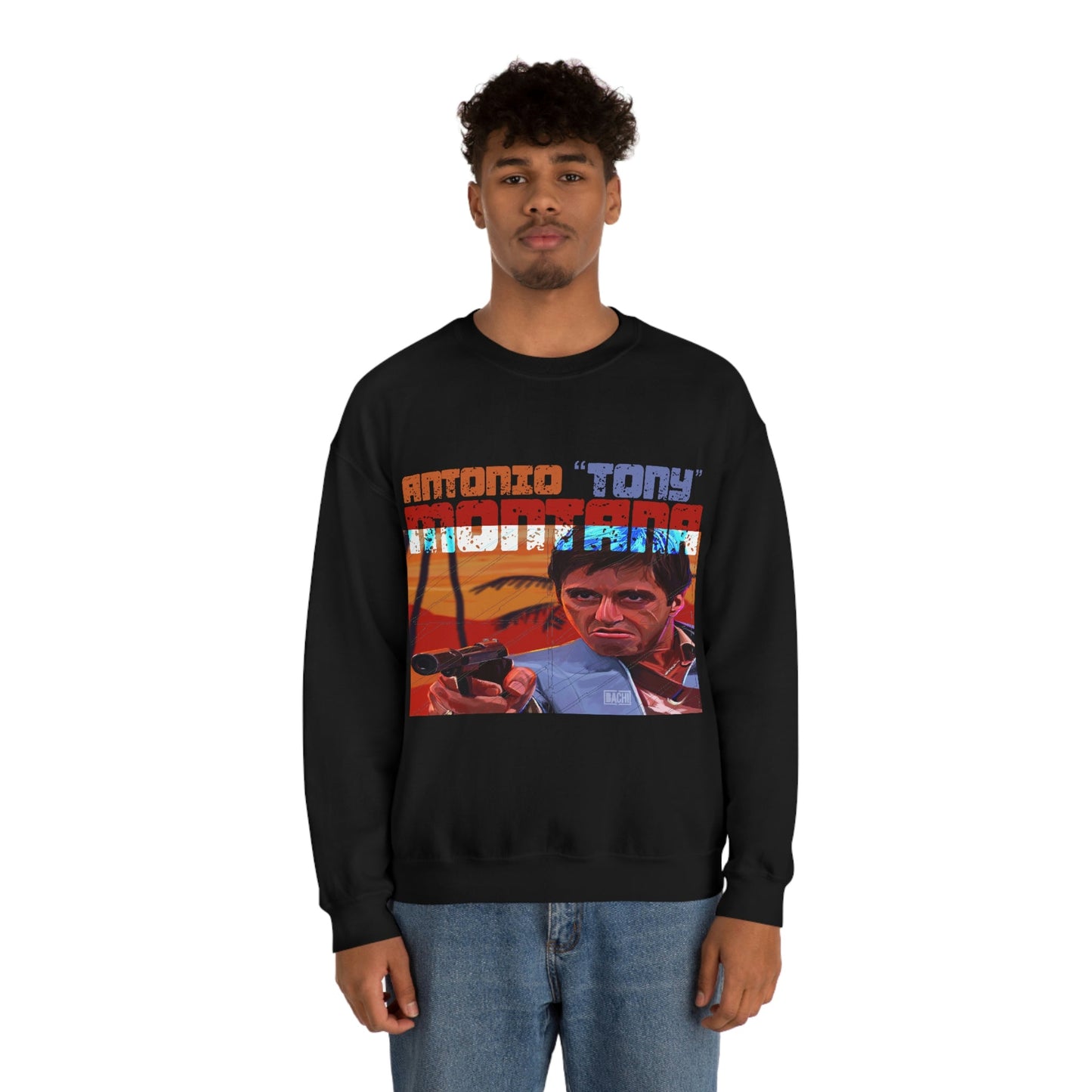 Unisex Sweatshirt Antonio Tony Montana Scarface Printify