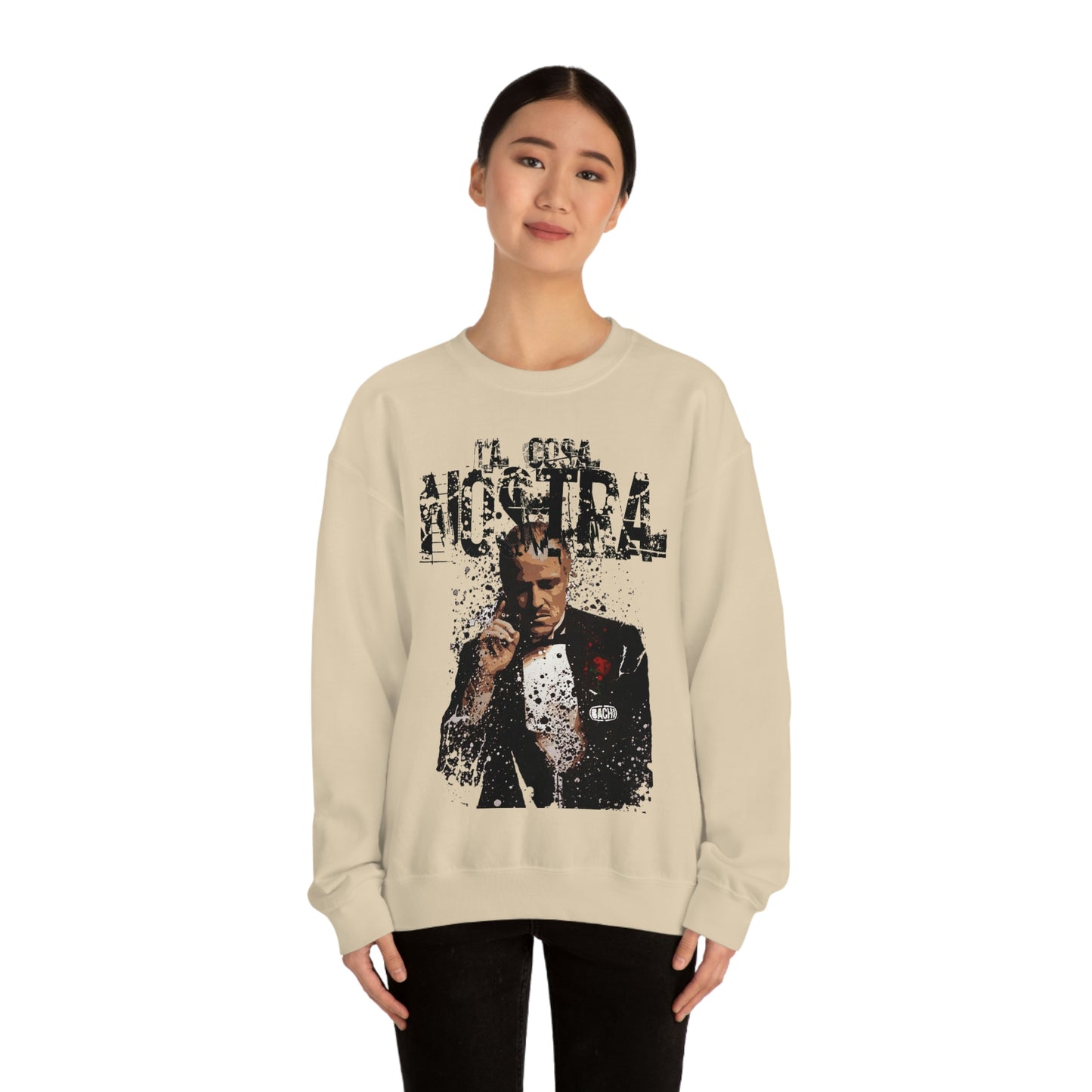 Heavyweight Vintage Sweatshirt - Mafia Cinema Graphic Streetwear (Bachi)