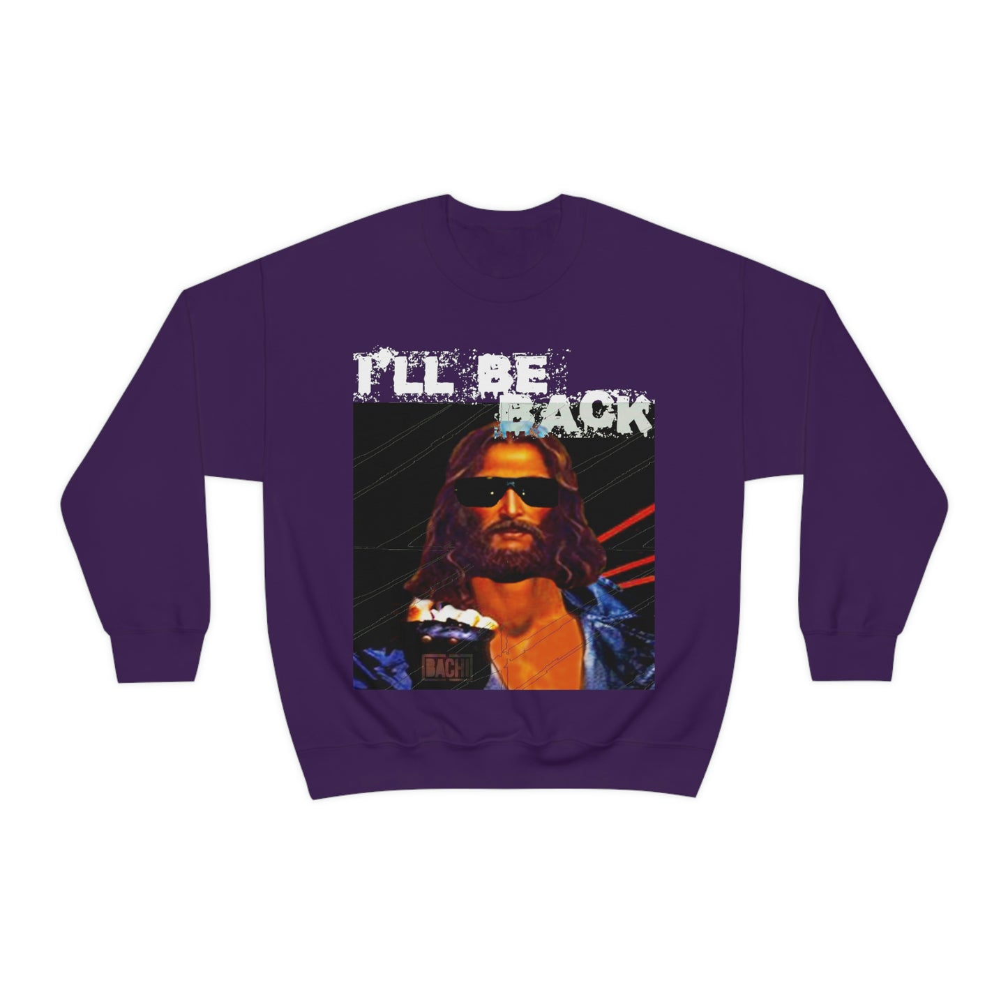 Oversized Graphic Sweatshirt - 80s Sci-Fi Cinema Parody Streetwear (Bachi)
