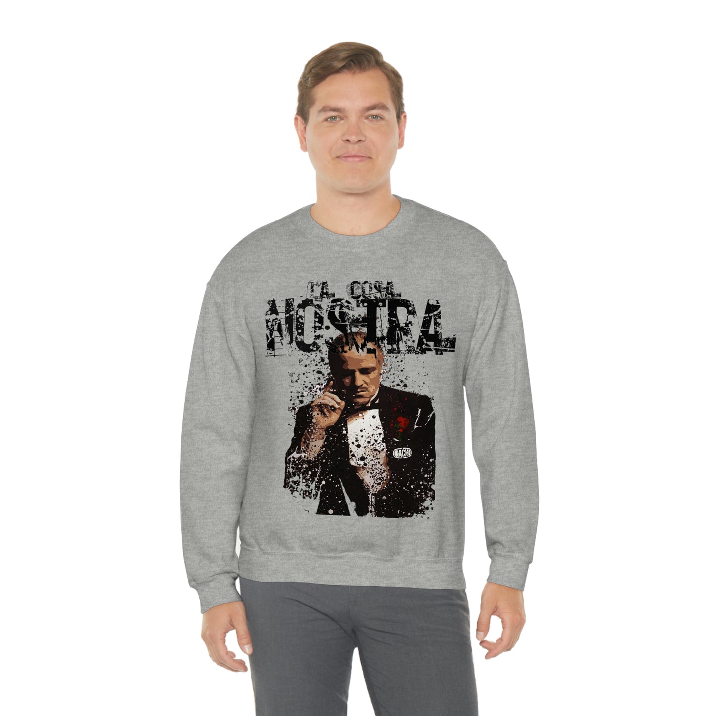 Heavyweight Vintage Sweatshirt - Mafia Cinema Graphic Streetwear (Bachi)