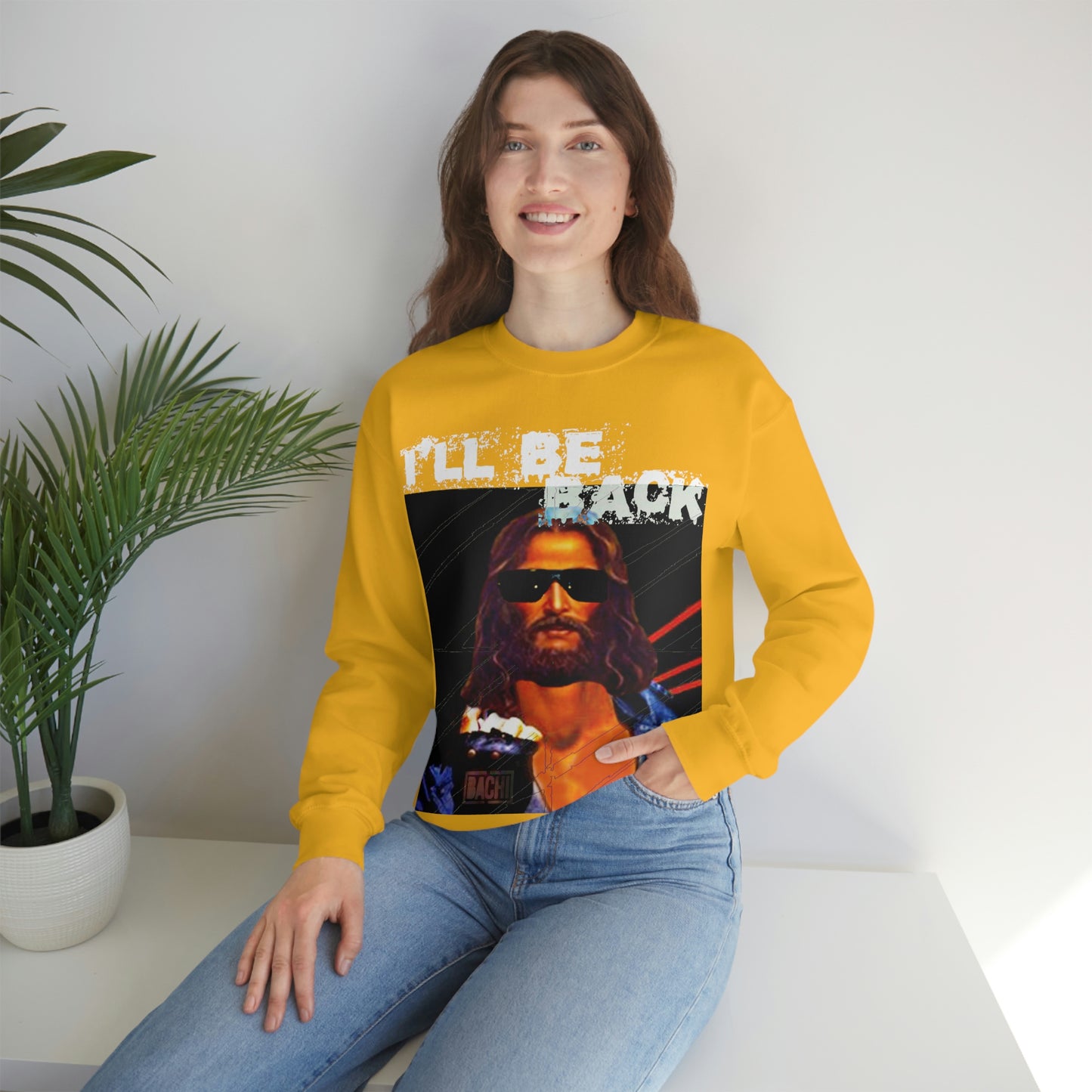 Oversized Graphic Sweatshirt - 80s Sci-Fi Cinema Parody Streetwear (Bachi)