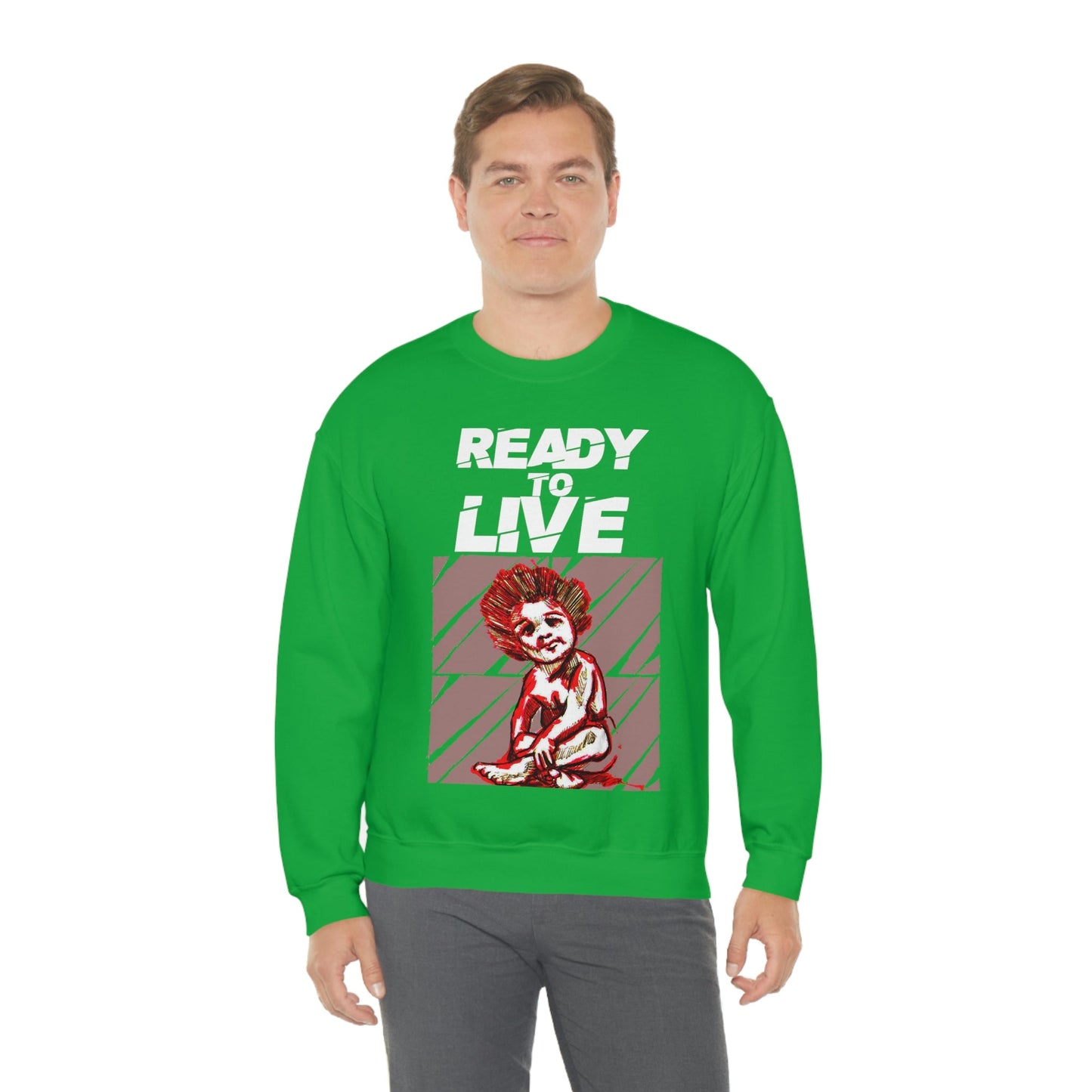 Unisex Sweater Ready to Live Printify