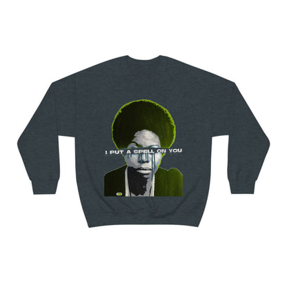 Vintage Soul Music Graphic Sweatshirt - Female Jazz Portrait Print (Bachi)
