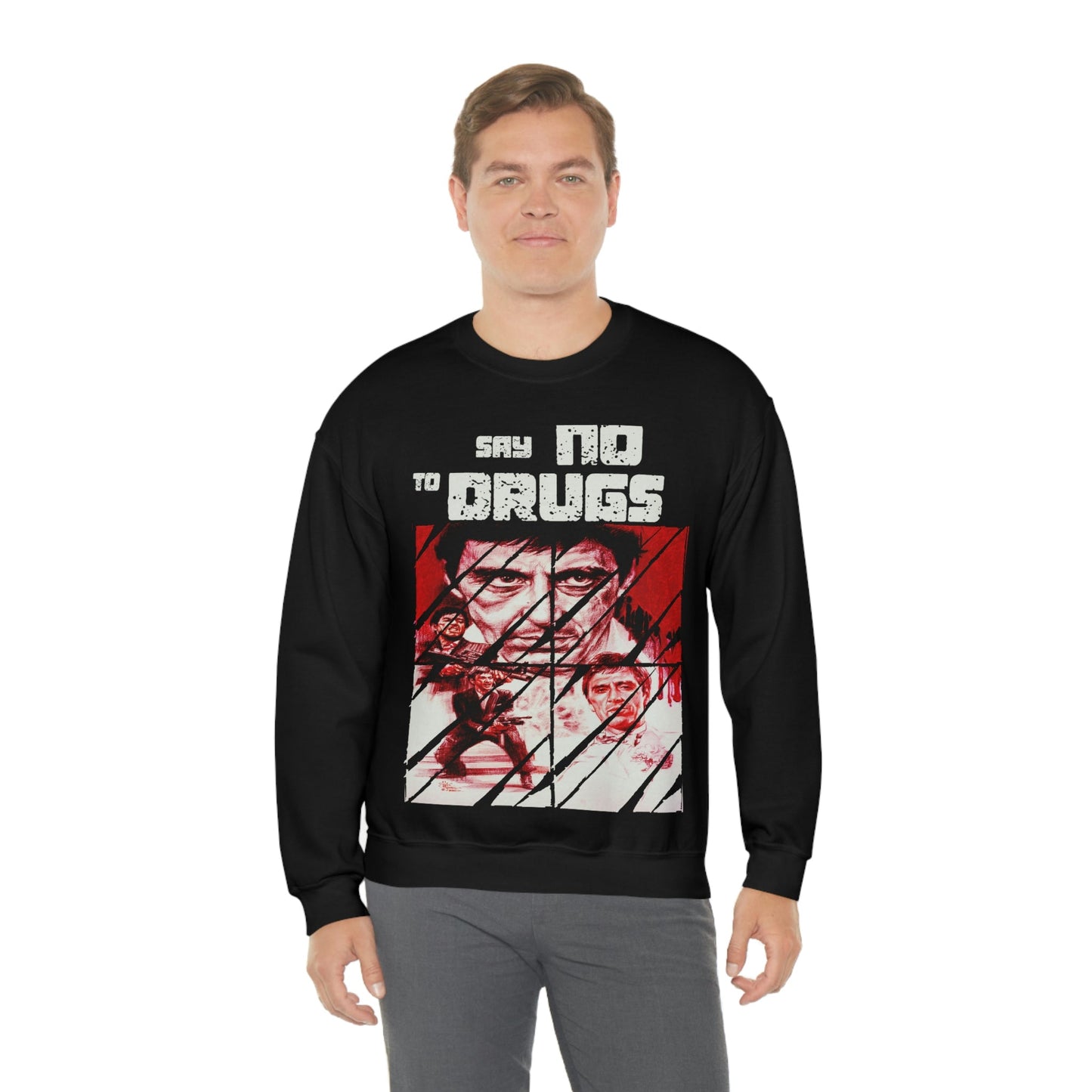 Unisex Sweater Scarface faces Printify